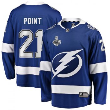 Youth Tampa Bay Lightning Brayden Point Fanatics Branded Blue 2020 Stanley Cup Final Bound Home Player Breakaway Jersey