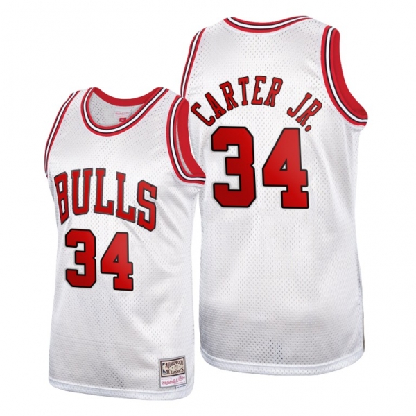 Chicago Bulls Wendell Carter Jr. #34 Throwback Platinum Limited Jerseys