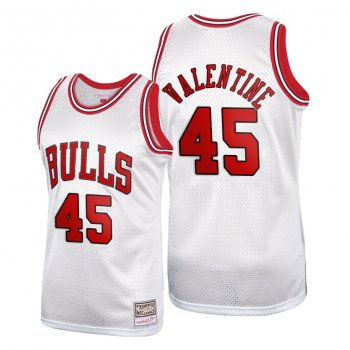 Chicago Bulls Denzel Valentine #45 Throwback Platinum Limited Jerseys