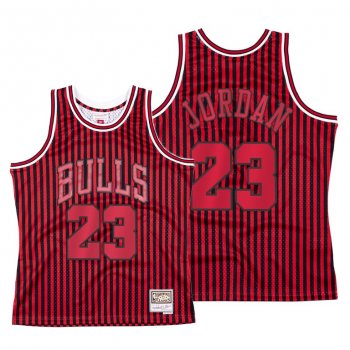 Michael Jordan Chicago Bulls #23 Stars and Stripes Red Jersey