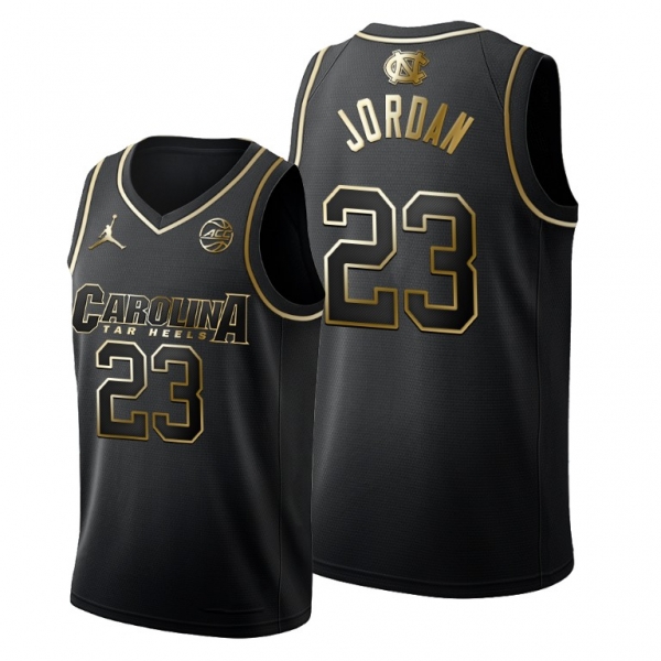 North Carolina Tar Heels Michael Jordan Black 2019-20 Golden Edition Limited Jersey