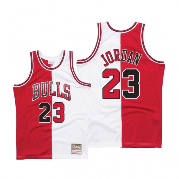 Michael Jordan #23 Bulls Split Vintage Jersey