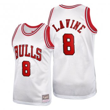 Chicago Bulls Zach LaVine #8 Throwback Platinum Limited Jerseys