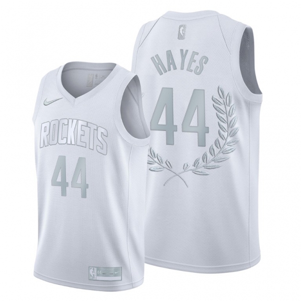 Elvin Hayes #44 Platinum Limited Rockets Glory Retired White Jersey