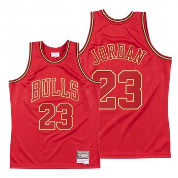 Michael Jordan 2020 CNY Chicago Bulls Red Throwback Jersey