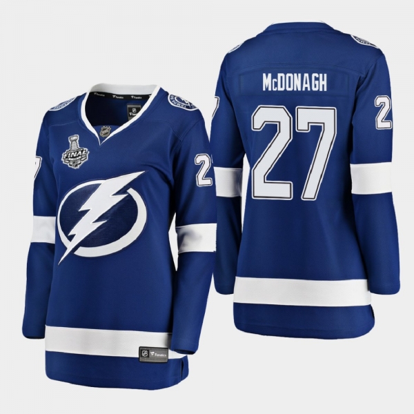 Women's Tampa Bay Lightning Ryan McDonagh #27 2020 Stanley Cup Final Home Breakaway Player Jersey - Blue