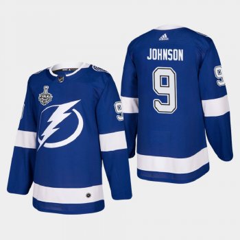 Tampa Bay Lightning Tyler Johnson #9 2020 Stanley Cup Final Blue Authentic Patch Jersey