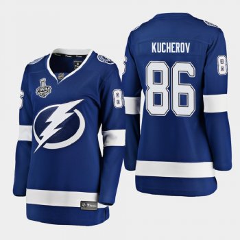 Women's Tampa Bay Lightning Nikita Kucherov #86 2020 Stanley Cup Final Home Breakaway Player Jersey - Blue