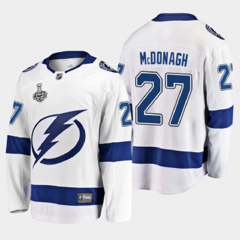 Men's Tampa Bay Lightning Ryan McDonagh #27 2020 Stanley Cup Final Away Breakaway Player White Jersey