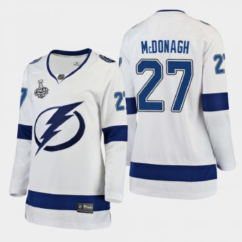 Women's Tampa Bay Lightning Ryan McDonagh #27 2020 Stanley Cup Final Away Breakaway Player Jersey - White