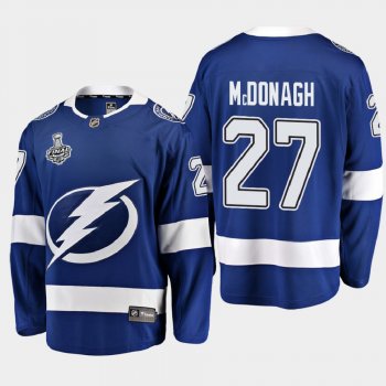 Men's Tampa Bay Lightning Ryan McDonagh #27 2020 Stanley Cup Final Home Breakaway Player Blue Jersey