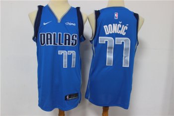 Mavericks 77 Luka Doncic Blue Nike Swingman Jersey