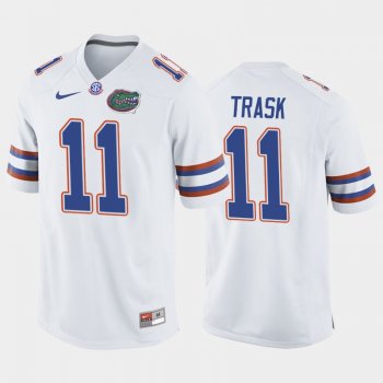 College Football Florida Gators Kyle Trask White Away Game Jersey