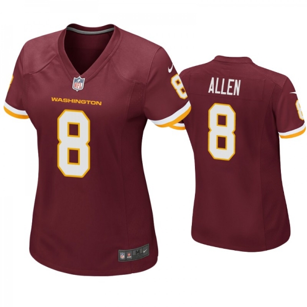 Women's Washington Football Team Kyle Allen Game Jersey Burgundy