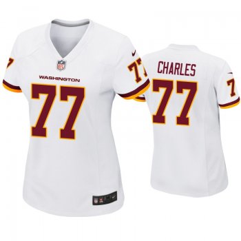 Women's Washington Football Team Saahdiq Charles Game Jersey White