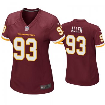 Women's Washington Football Team Jonathan Allen Game Jersey Burgundy