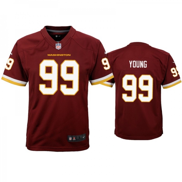 Youth Washington Football Team Chase Young Game Jersey Burgundy