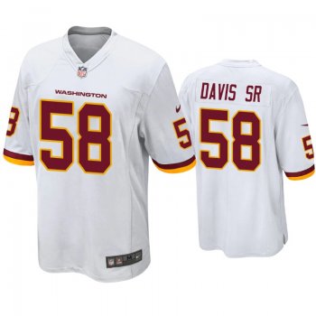 Washington Football Team Thomas Davis Sr Game Jersey White