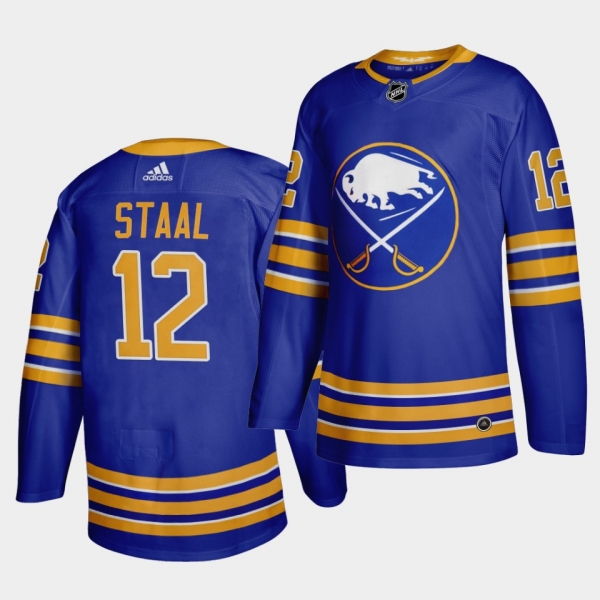 Eric Staal #12 Sabres 2020-21 Home Authentic Player Royal Jersey