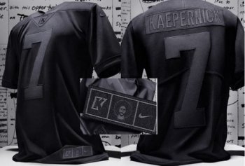 Men's #7 Colin Kaepernick Icon Jersey 2.0 Black "True to 7" Stitched