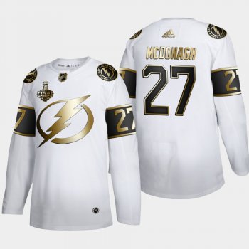 Men's Tampa Bay Lightning Ryan Mcdonagh #27 2020 Stanley Cup Final Gold Limited White Jersey