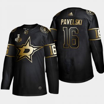 Men's Dallas Stars Joe Pavelski #16 2020 Stanley Cup Final Gold Limited Black Jersey