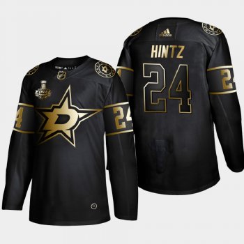 Men's Dallas Stars Roope Hintz #24 2020 Stanley Cup Final Gold Limited Black Jersey