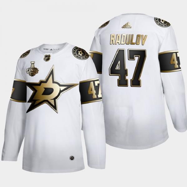 Men's Dallas Stars Alexander Radulov #47 2020 Stanley Cup Final Gold Limited White Jersey