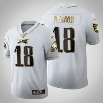 Philadelphia Eagles #18 Jalen Reagor Jersey 2020 NFL Draft White Golden Edition - Men's