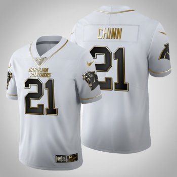 Carolina Panthers #21 Jeremy Chinn Jersey 2020 NFL Draft White Golden Edition - Men's