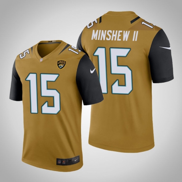 Jacksonville Jaguars Gardner Minshew Color Rush Legend Jersey Gold