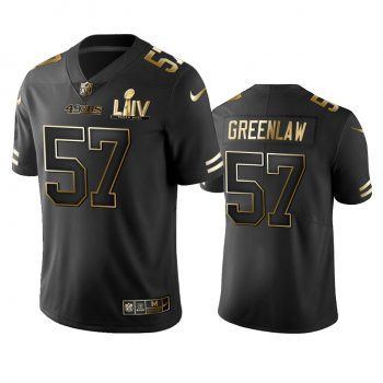 Dre Greenlaw 49ers Black Super Bowl LIV Golden Edition Jersey