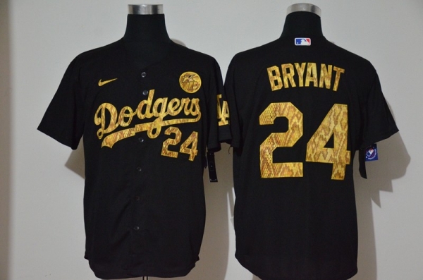 Men's Los Angeles Dodgers #24 Kobe Bryant Black Camo Fashion Stitched MLB Cool Base Nike Jersey