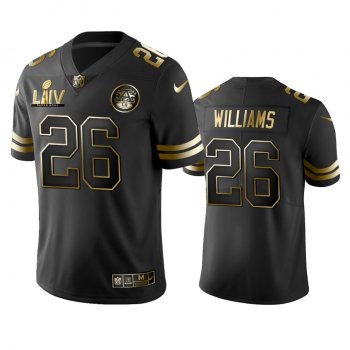 Damien Williams Chiefs Black Super Bowl LIV Golden Edition Jersey