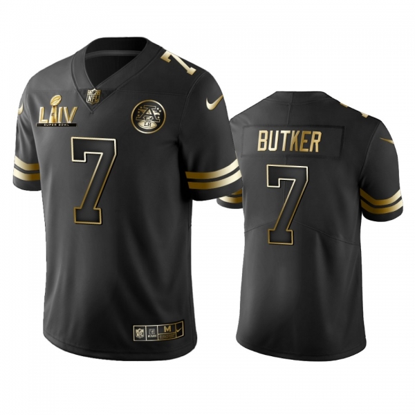 Harrison Butker Chiefs Black Super Bowl LIV Golden Edition Jersey