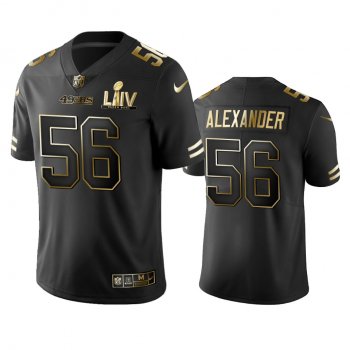 Kwon Alexander 49ers Black Super Bowl LIV Golden Edition Jersey