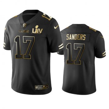 Emmanuel Sanders 49ers Black Super Bowl LIV Golden Edition Jersey