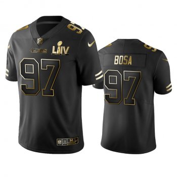 Nick Bosa 49ers Black Super Bowl LIV Golden Edition Jersey