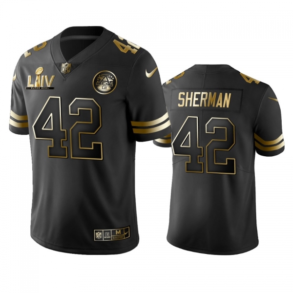 Anthony Sherman Chiefs Black Super Bowl LIV Golden Edition Jersey