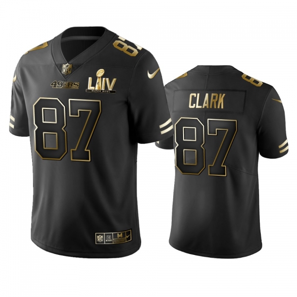 Dwight Clark 49ers Black Super Bowl LIV Golden Edition Jersey