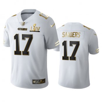 Emmanuel Sanders 49ers White Super Bowl LIV Golden Edition Jersey