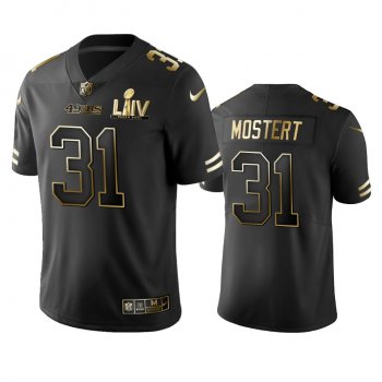 Raheem Mostert 49ers Black Super Bowl LIV Golden Edition Jersey