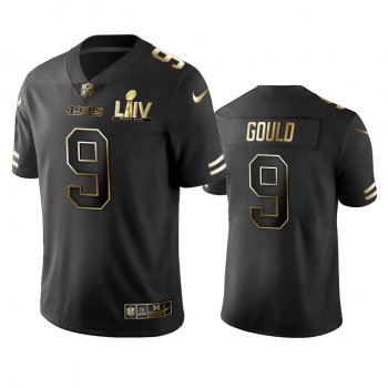 Robbie Gould 49ers Black Super Bowl LIV Golden Edition Jersey