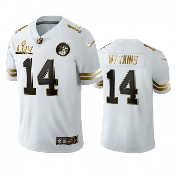 Sammy Watkins Chiefs White Super Bowl LIV Golden Edition Jersey