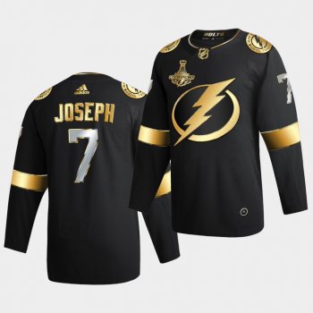 Tampa Bay Lightning Mathieu Joseph 2020 Stanley Cup Champions Authentic Golden Limited Black Jersey