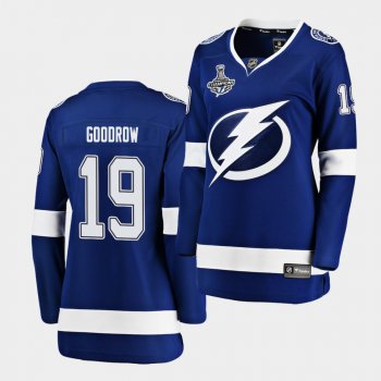 Tampa Bay Lightning Barclay Goodrow 2020 Stanley Cup Champions Home Blue Women Jersey