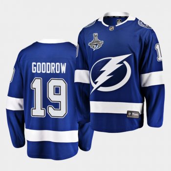 Tampa Bay Lightning Barclay Goodrow 2020 Stanley Cup Champions Home Blue Men Jersey