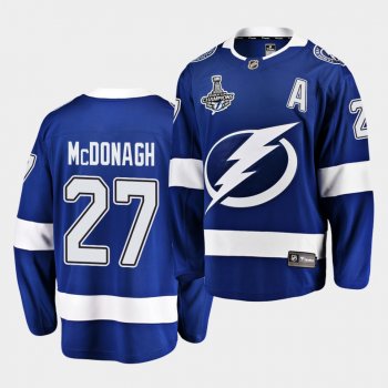 Tampa Bay Lightning Ryan Mcdonagh 2020 Stanley Cup Champions Home Blue Men Jersey