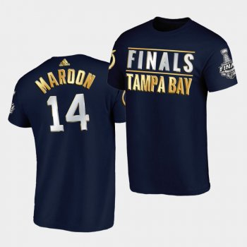 Patrick Maroon Lightning 2020 Stanley Cup Finals Golden Limited Navy T-Shirt