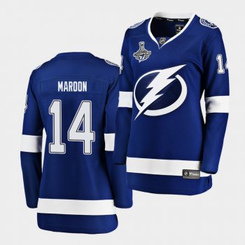 Tampa Bay Lightning Patrick Maroon 2020 Stanley Cup Champions Home Blue Women Jersey